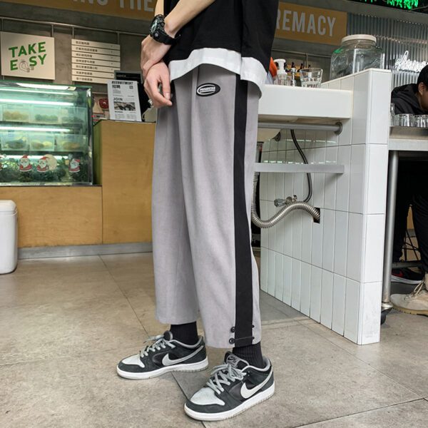 Sweatpants For Men Matching Color Straight Tube Loose Spring And Autumn Wear6.38 - Image 5