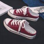 Casual half-drag canvas shoes for women14.15