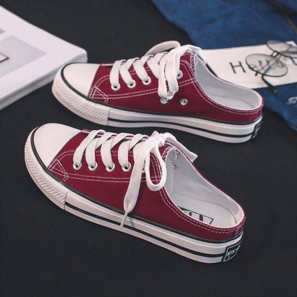Casual half-drag canvas shoes for women14.15