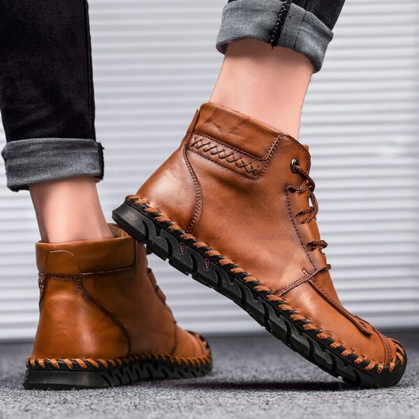 Leather shoes leather men casual shoes19.99 - Image 2
