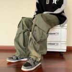Loose Straight Cargo Pants Men high quality 8.66