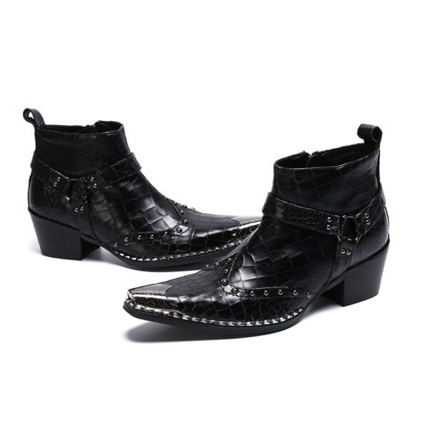 Leather ankle boots casual leather boots68.04 - Image 2