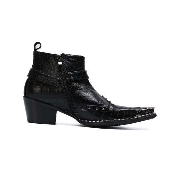 Leather ankle boots casual leather boots68.04 - Image 3