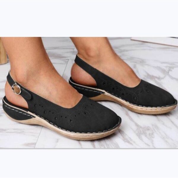 Hollow women's tendon bottom flat women sandals14.57 - Image 4