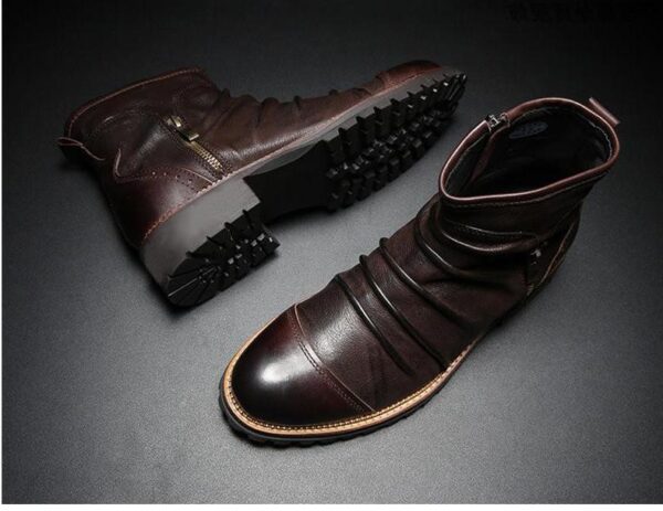 Leather shoes for men cowboy shoes  Martin boots29.99 - Image 3