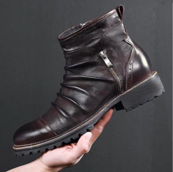Leather shoes for men cowboy shoes  Martin boots29.99 - Image 2