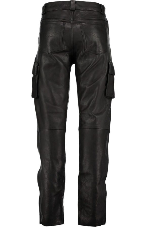 Solid Color Men's PU Leather Casual Leather Pants Trousers13.99 - Image 10
