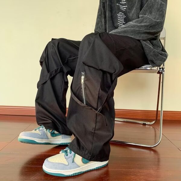 Loose Straight Cargo Pants Men high quality 8.66 - Image 6