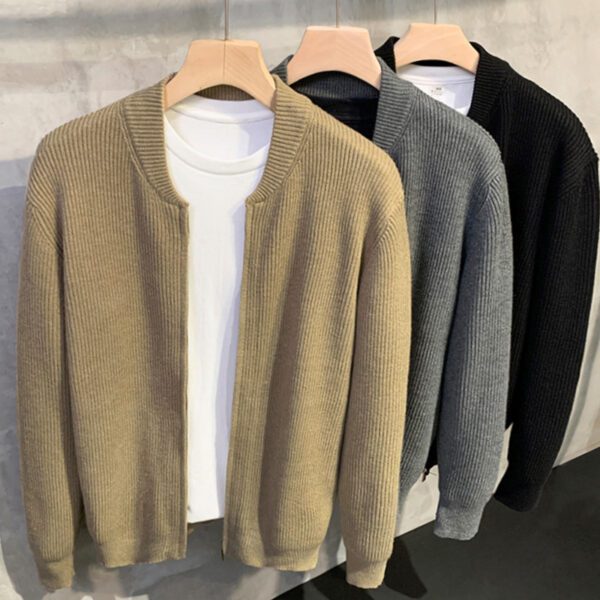 Double Zipper Design Cardigan Sweater For Men16.78