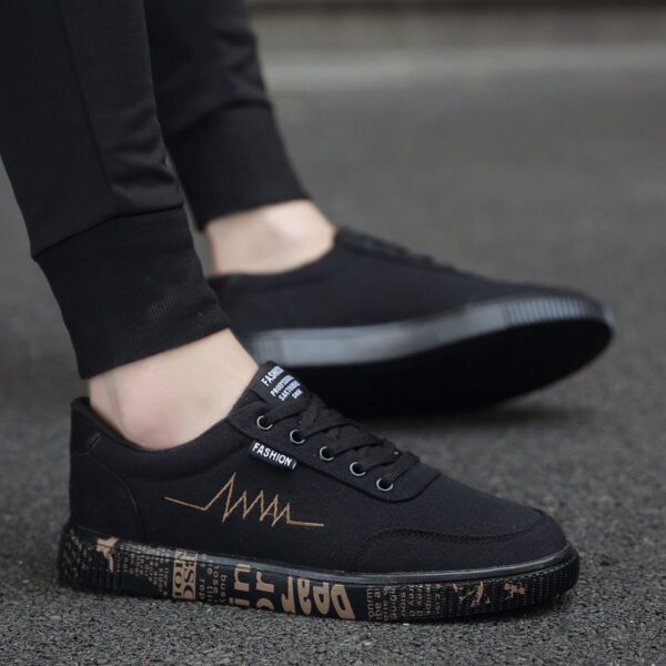 Men's canvas shoes sports casual men's shoes flat shoes men13.77 - Image 3