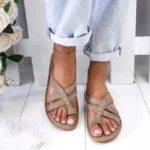 Sandals women flat bottom toe sandals and slippers26.26