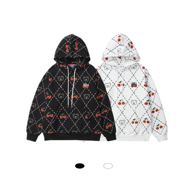 Japanese Full Print Cherry Hooded Sweater For Men And Women21.99 - Image 3