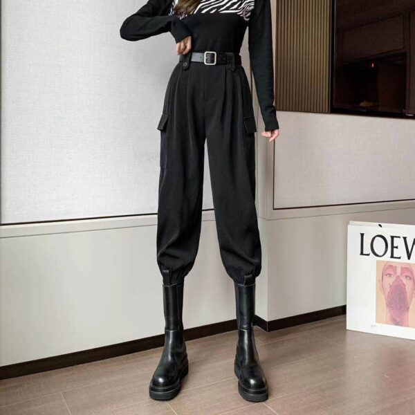 Dark Academia Clothing Cargo Pants For Woman - Image 4