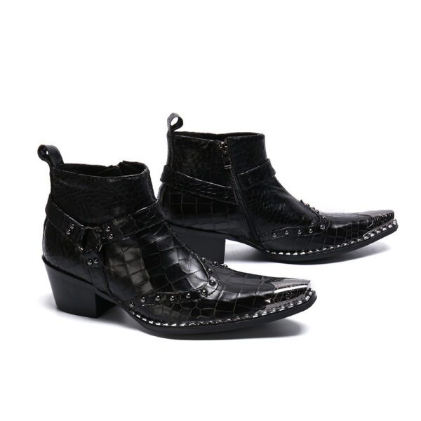 Leather ankle boots casual leather boots68.04 - Image 4