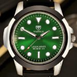 372 YAZOLE brand quartz watches, non mechanical men's sports watches, luminous green ghost series watches8.95