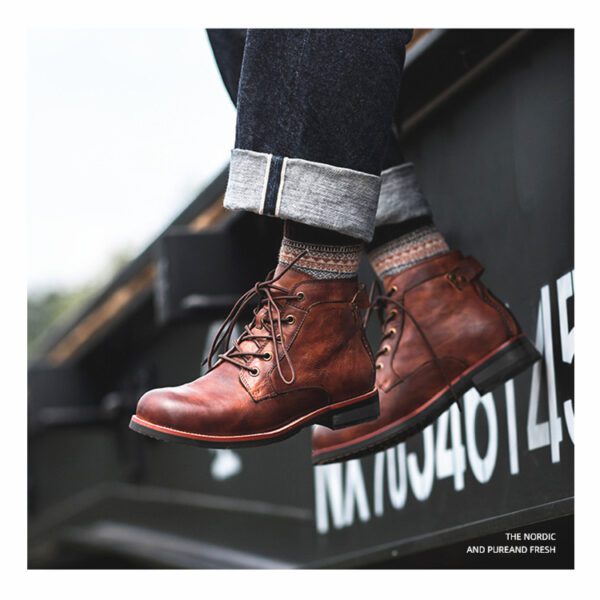 Men Shoes Military Plus Size Workwear Men's Boots26.64 - Image 4
