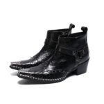 Leather ankle boots casual leather boots68.04