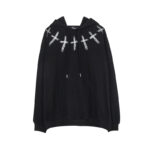 Cross Rhinestone Print Hooded Sweater Men19.99