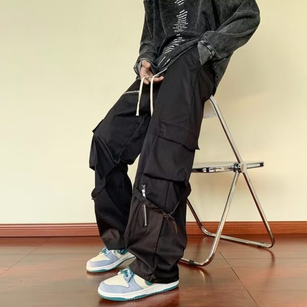 Loose Straight Cargo Pants Men high quality 8.66 - Image 2