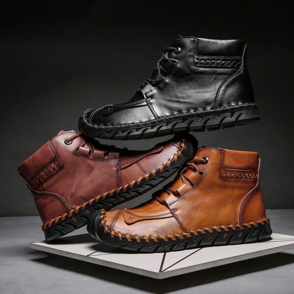 Leather shoes leather men casual shoes19.99 - Image 5