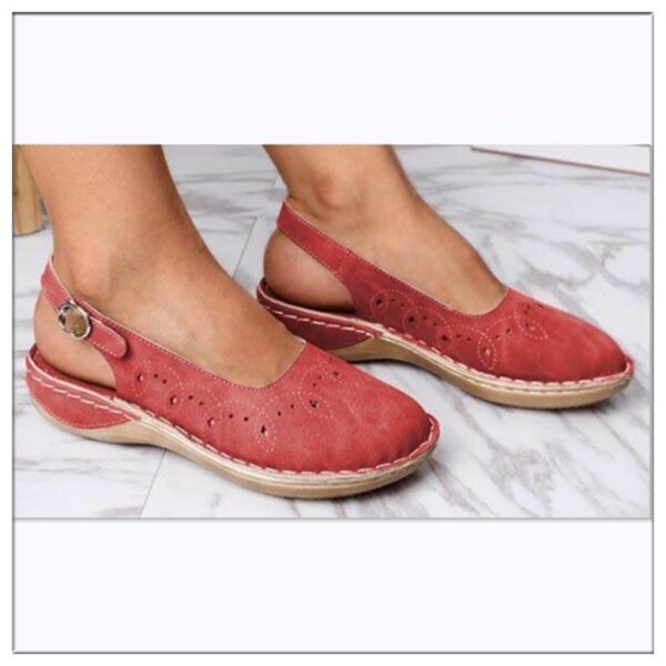 Hollow women's tendon bottom flat women sandals14.57 - Image 6
