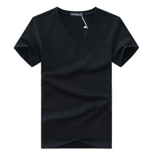 Men V Neck Cotton Short Sleeve T-Shirts - Image 4
