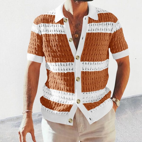 Summer Collar Shirts Men Casual Formal - Image 3