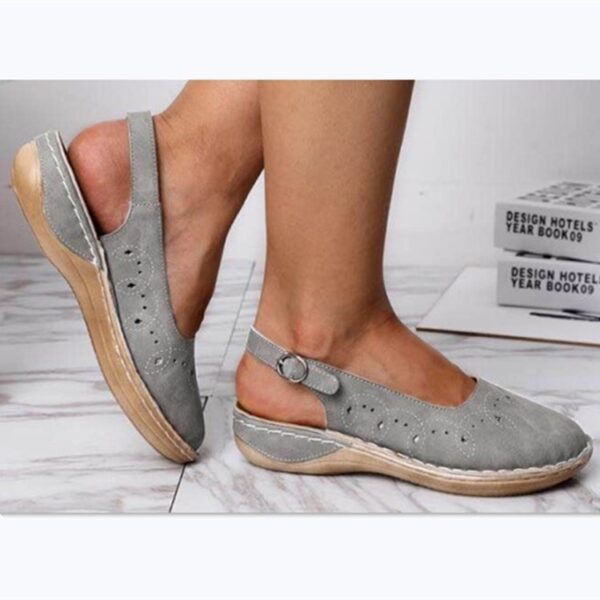 Hollow women's tendon bottom flat women sandals14.57 - Image 5