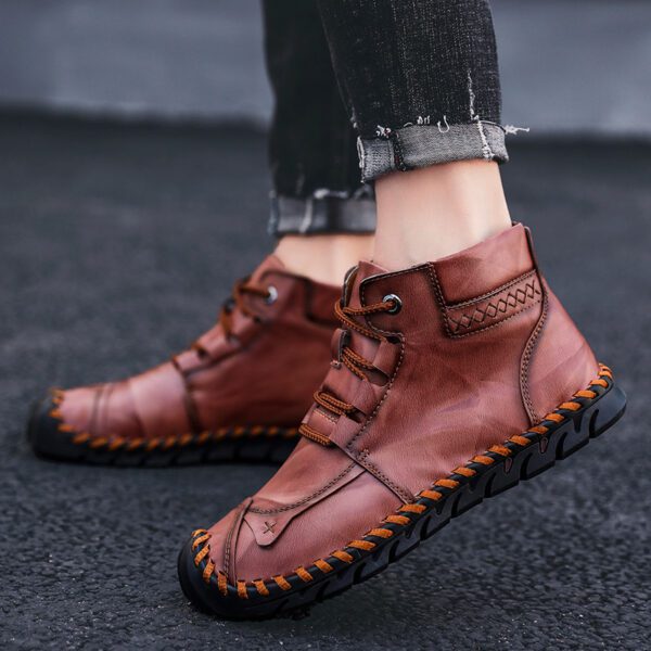 Leather shoes leather men casual shoes19.99 - Image 4