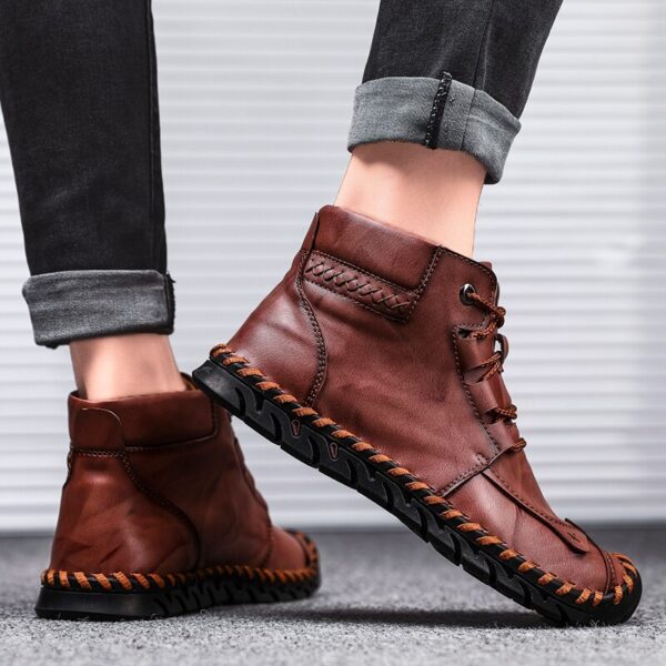 Leather shoes leather men casual shoes19.99 - Image 7