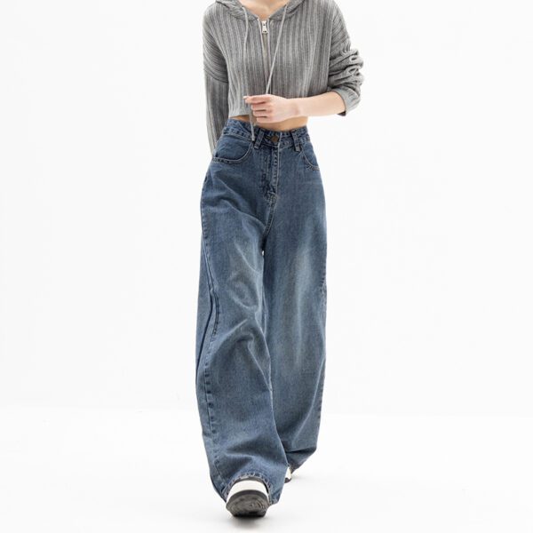 Straight Tube Loose Wide Leg Pants Blue Jeans Woman14.91 - Image 3