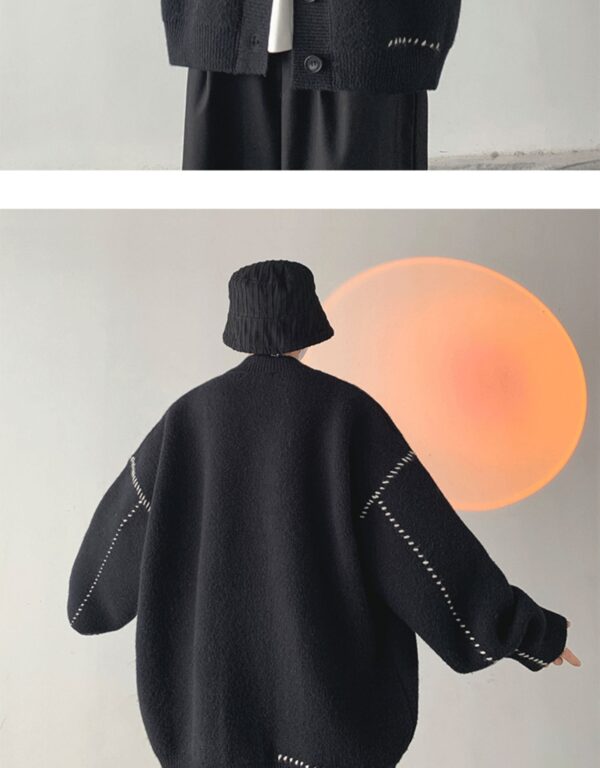 Design Cardigan Sweater Coat For Men Loose Retro12.99 - Image 4