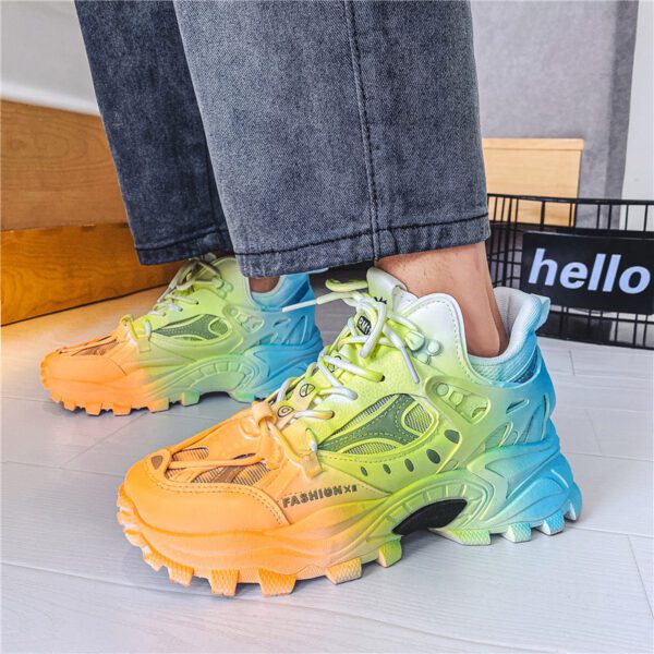 Mens Fashion Casual Reflective Thick-soled Sneakers22.67 - Image 8