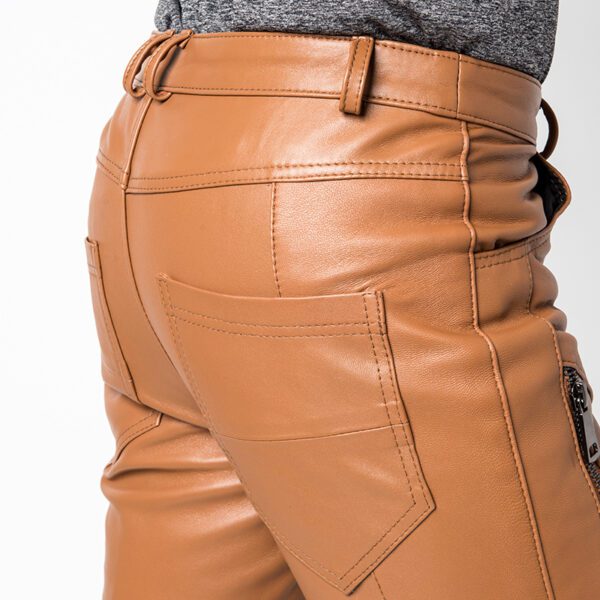 Leather Pants Men Winter Slim Korean Version109.99 - Image 4