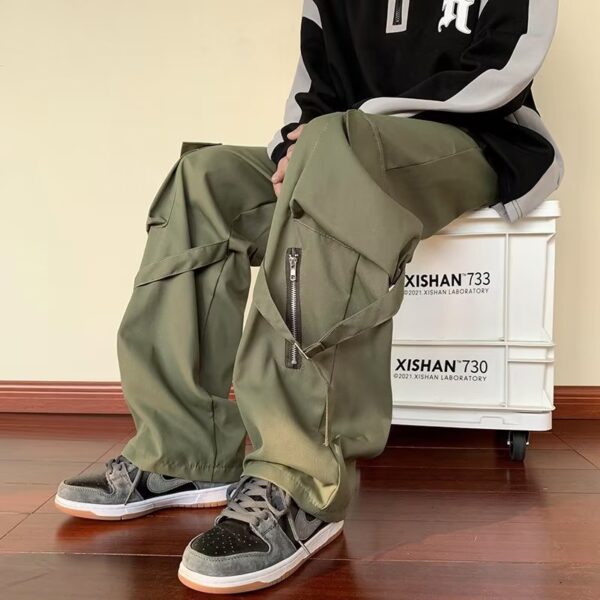 Loose Straight Cargo Pants Men high quality 8.66 - Image 7