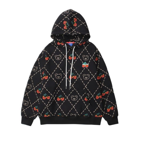 Japanese Full Print Cherry Hooded Sweater For Men And Women21.99 - Image 4