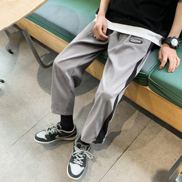 Sweatpants For Men Matching Color Straight Tube Loose Spring And Autumn Wear6.38 - Image 4