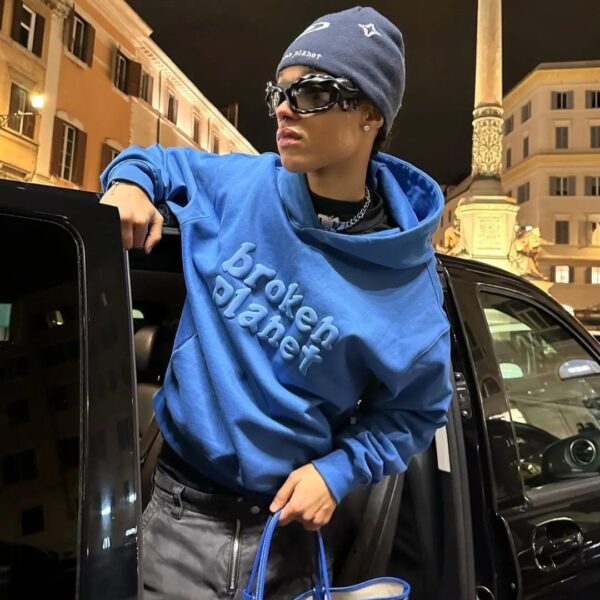 Letter Print Pullover Hooded Sweater For Men14.97