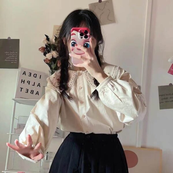 Fashion Personality Large Lapel Shirt Woman - Image 4