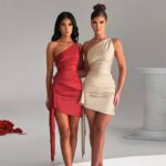 One-shoulder Sleeveless Mini Dress Sexy Slim Backless Skirt Party Wedding Dresses
