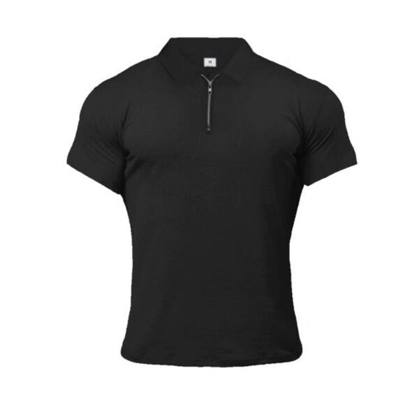 Summer Lapels Short Sleeve Fitness T-shirt Sports Polo Shirts - Image 2