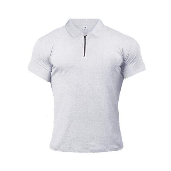 Summer Lapels Short Sleeve Fitness T-shirt Sports Polo Shirts - Image 5