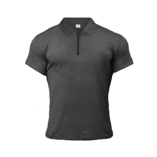 Summer Lapels Short Sleeve Fitness T-shirt Sports Polo Shirts - Image 4