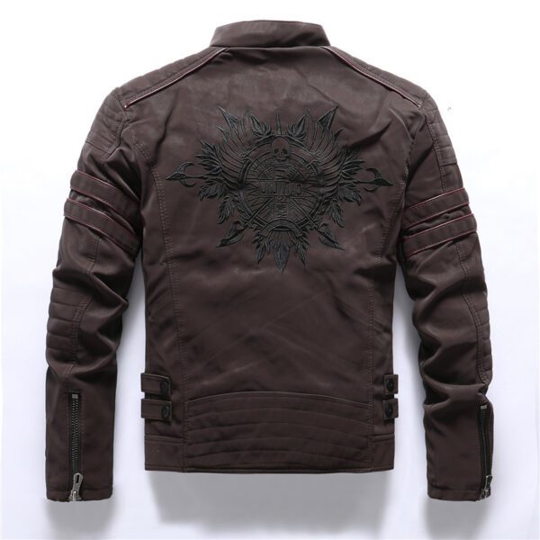 Men Fashion Leather Jackets Coats - Image 2