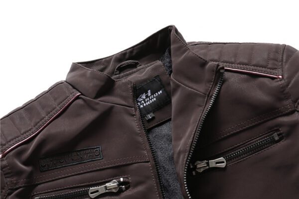 Men Fashion Leather Jackets Coats - Image 6