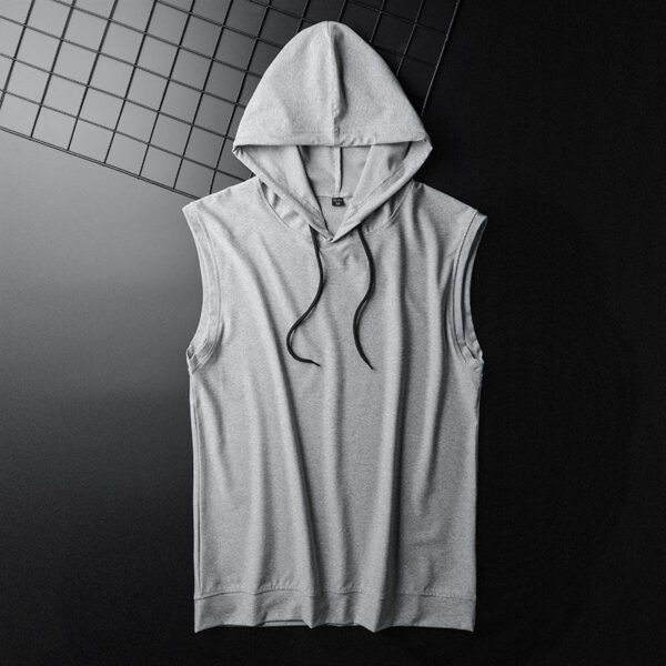 Sports Hooded Vest Men Loose Sleeveless - Image 6