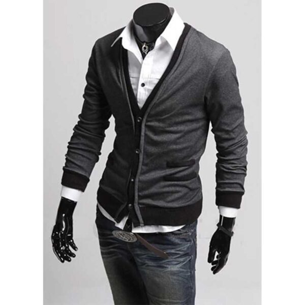 Men's Fashion Jacket New Men Cardigan Sweaters Fashion Wool - Image 4
