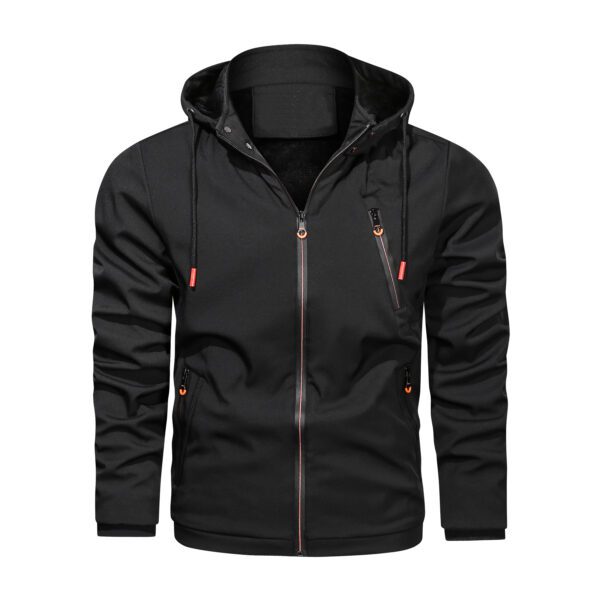 Spring And Autumn Men Detachable Hooded Jacket - Image 5