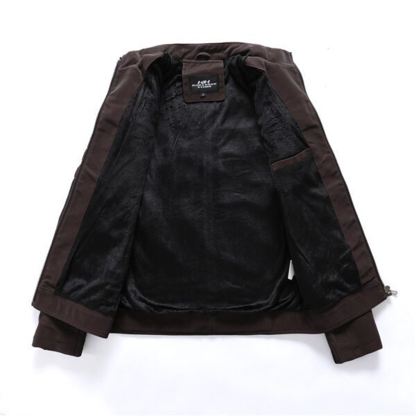 Men Fashion Leather Jackets Coats - Image 4
