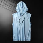 Sports Hooded Vest Men Loose Sleeveless